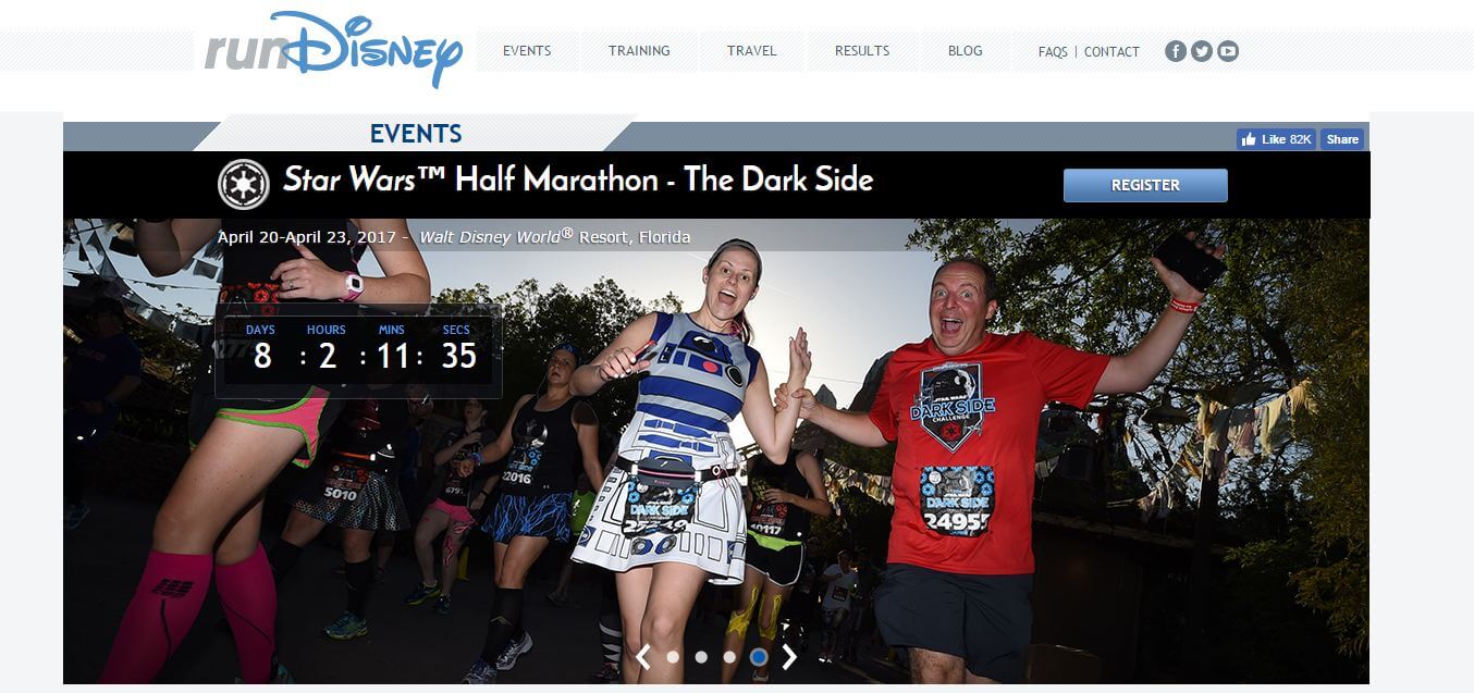 Star Wars Run Disney Darkside 10K Star Wars Half Marathon Weekend RunDisney
